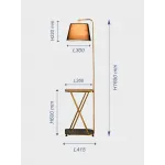 Напольная лампа с беспроводной зарядкой VER-8145 от ImperiumLoft