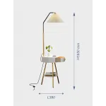 Напольная лампа с беспроводной зарядкой VER-9118G от ImperiumLoft