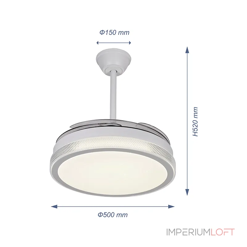 Потолочная люстра с вентилятором VER-68234 Потолочная люстра с вентилятором VER-68234