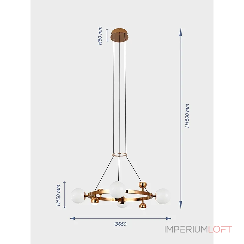 Подвесная люстра VER-7252/600 Подвесная люстра VER-7252/600