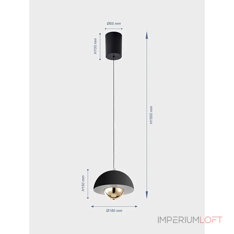 Подвесной светильник VER-D8505-1BK Подвесной светильник VER-D8505-1BK