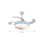 Люстра на штанге с вентилятором VER-68260