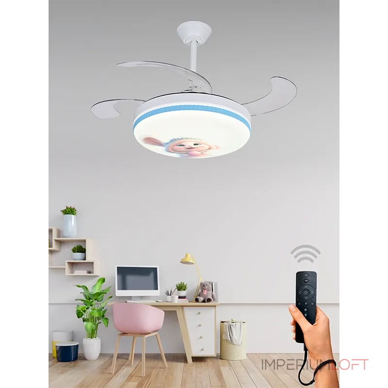 Люстра на штанге с вентилятором VER-68260