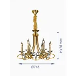 Подвесная люстра VER-95441-8 от ImperiumLoft