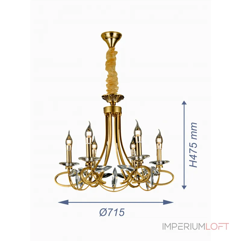 Подвесная люстра VER-95441-8 от ImperiumLoft