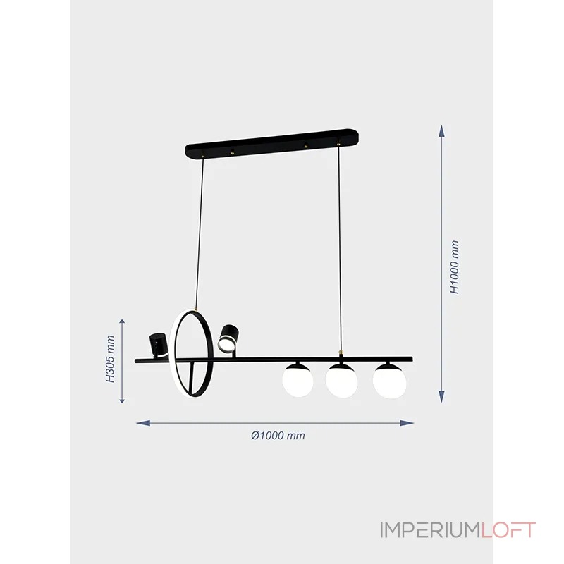 Подвесной светильник VER-3738BK Подвесной светильник VER-3738BK
