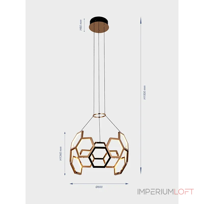 Подвесная люстра VER-7299-600 Подвесная люстра VER-7299-600