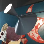 Настенный светильник Duo Play Black с проводом с гибким механизмом от Vinsa