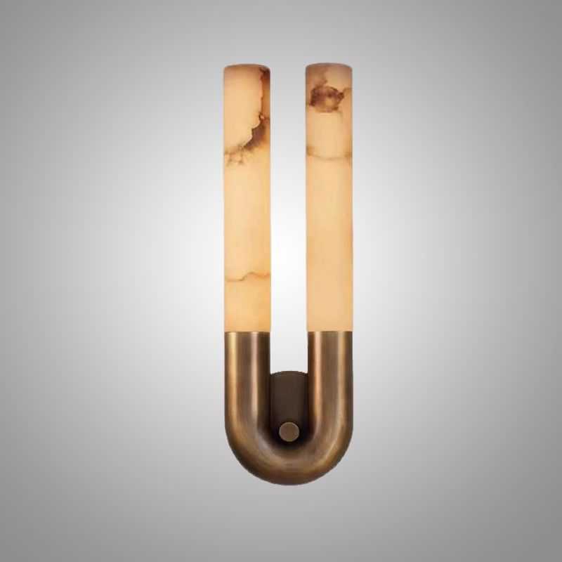 Настенный светильник Sleek Grip B Copper с мраморными плафонами от Vinsa Настенный светильник Sleek Grip B Copper с мраморными плафонами от Vinsa