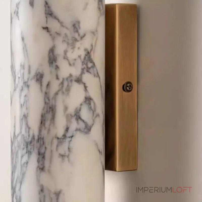 Настенный светильник Marble Fix B с мраморным плафоном от LaLume