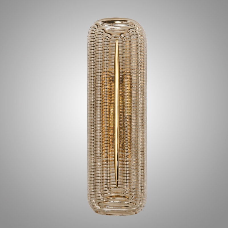 Настенный светильник Golden Core 4000K с фактурным стеклянным плафоном от Vinsa Настенный светильник Golden Core 4000K с фактурным стеклянным плафоном от Vinsa