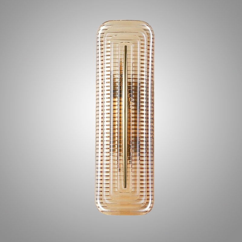 Настенный светильник Elegant Vein Gold H30 с фактурным стеклянным плафоном от Vinsa Настенный светильник Elegant Vein Gold H30 с фактурным стеклянным плафоном от Vinsa