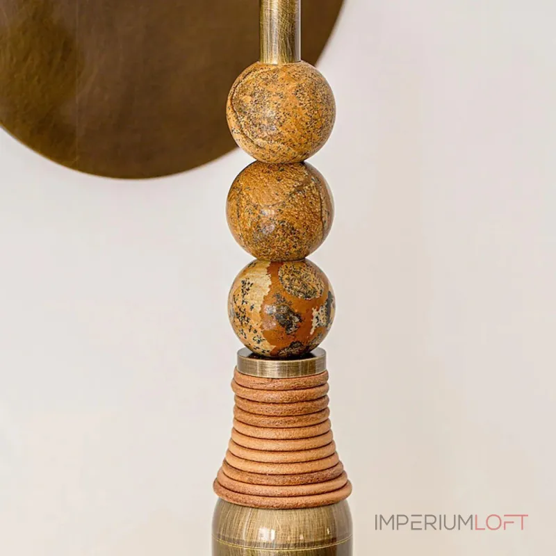 Настенный светильник Tall Marble Brown с декором из мраморных шаров от Vinsa Настенный светильник Tall Marble Brown с декором из мраморных шаров от Vinsa