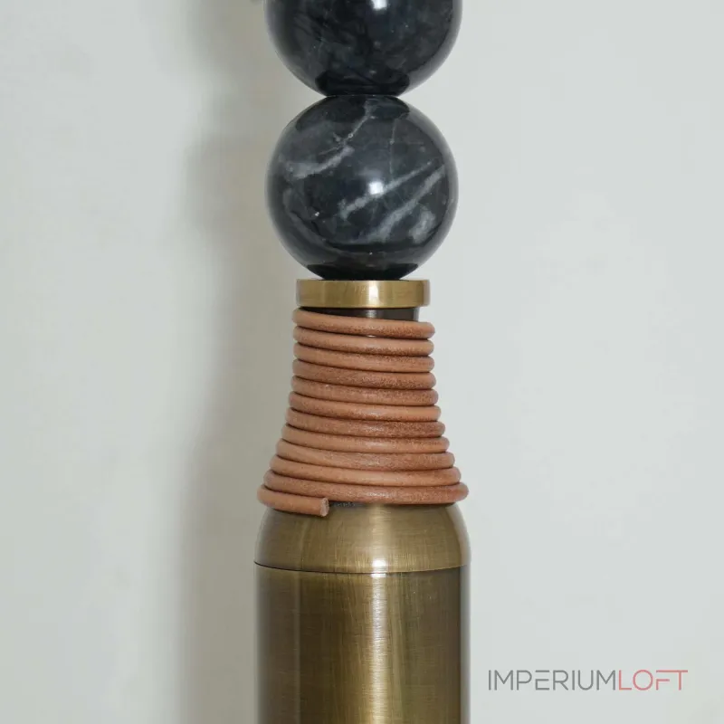 Настенный светильник Tall Marble Grey с декором из мраморных шаров от Vinsa Настенный светильник Tall Marble Grey с декором из мраморных шаров от Vinsa