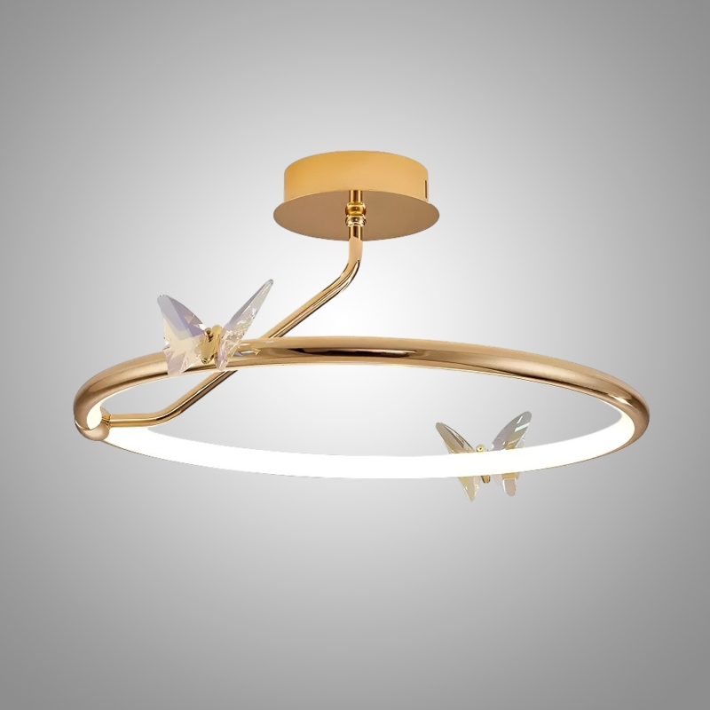 Потолочная люстра Crystal Butterfly D40 с хрустальными бабочками от Vinsa Потолочная люстра Crystal Butterfly D40 с хрустальными бабочками от Vinsa