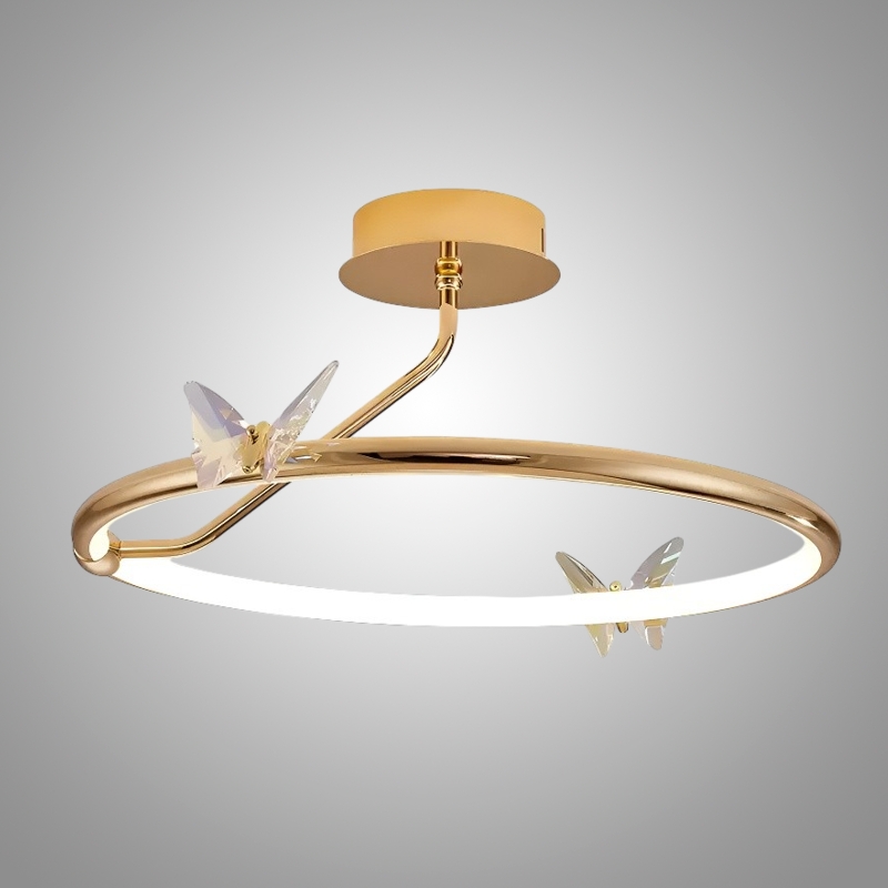 Потолочная люстра Crystal Butterfly D60 с хрустальными бабочками от Vinsa Потолочная люстра Crystal Butterfly D60 с хрустальными бабочками от Vinsa