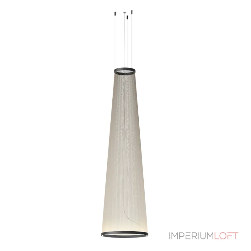 Подвесной светильник Array A H190/D55 Beige с плафонами из нитей от Vinsa Подвесной светильник Array A H190/D55 Beige с плафонами из нитей от Vinsa