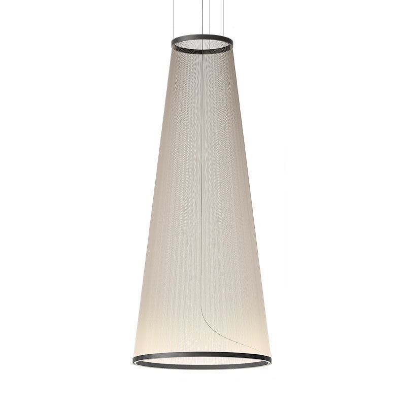 Подвесной светильник Array A H190/D83 Beige с плафонами из нитей от Vinsa Подвесной светильник Array A H190/D83 Beige с плафонами из нитей от Vinsa