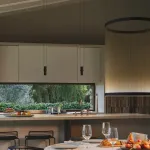 Подвесной светильник Array B H110/D83 Beige с плафонами из нитей от Vinsa