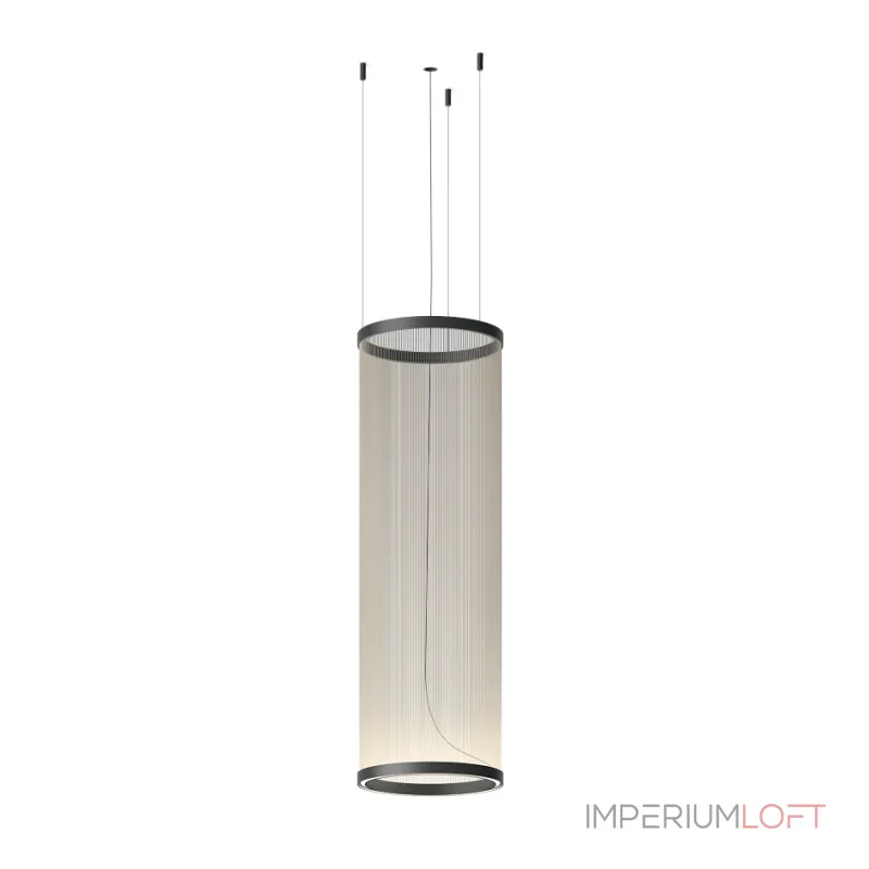 Подвесной светильник Array B H110/D37 Beige с плафонами из нитей от Vinsa Подвесной светильник Array B H110/D37 Beige с плафонами из нитей от Vinsa