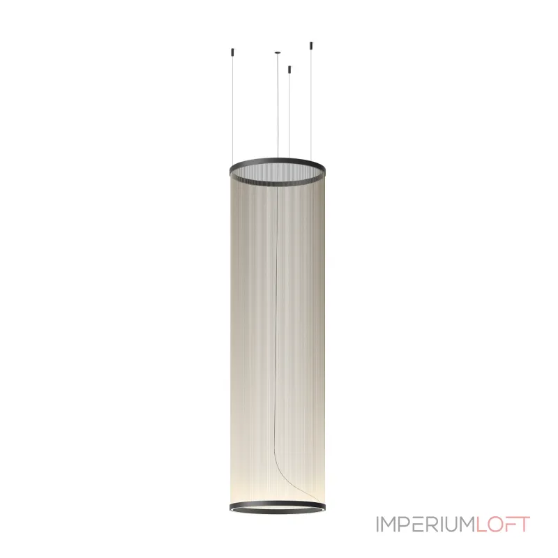 Подвесной светильник Array B H190/D55 Beige с плафонами из нитей от Vinsa Подвесной светильник Array B H190/D55 Beige с плафонами из нитей от Vinsa