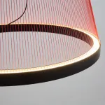 Подвесной светильник Array A H190/D83 Red с плафонами из нитей от Vinsa