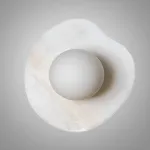 Настенный светильник Silent Pulse White на мраморном основании от VINSA