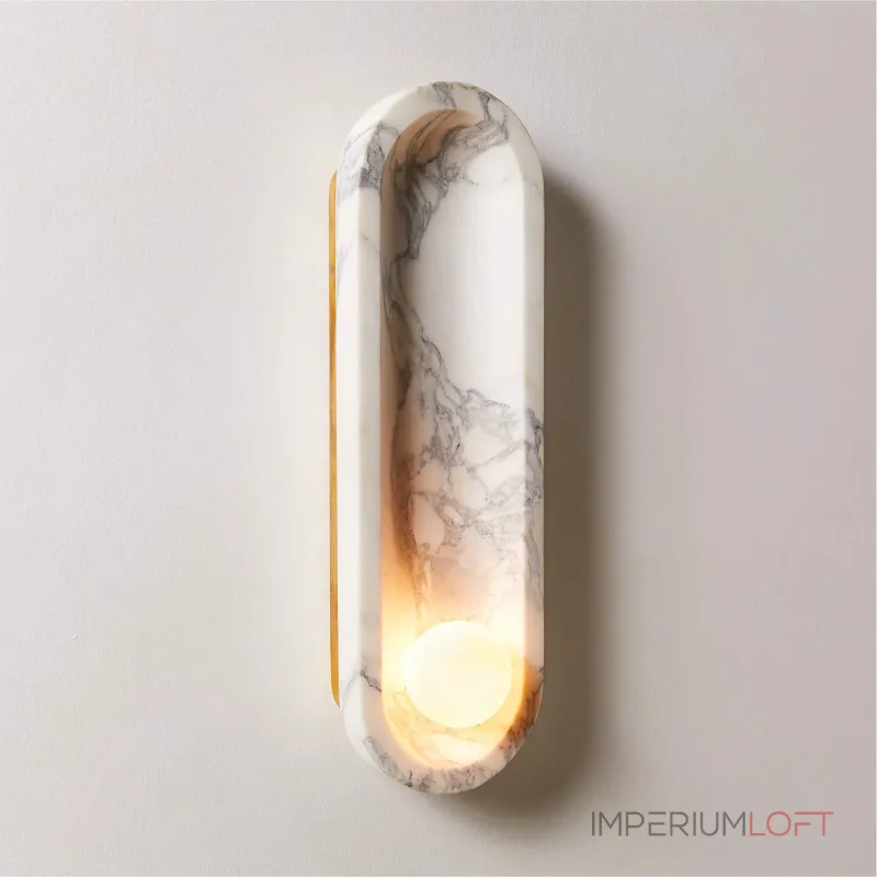 Настенный светильник Stone Embrace A с плафоном из мрамора от VINSA