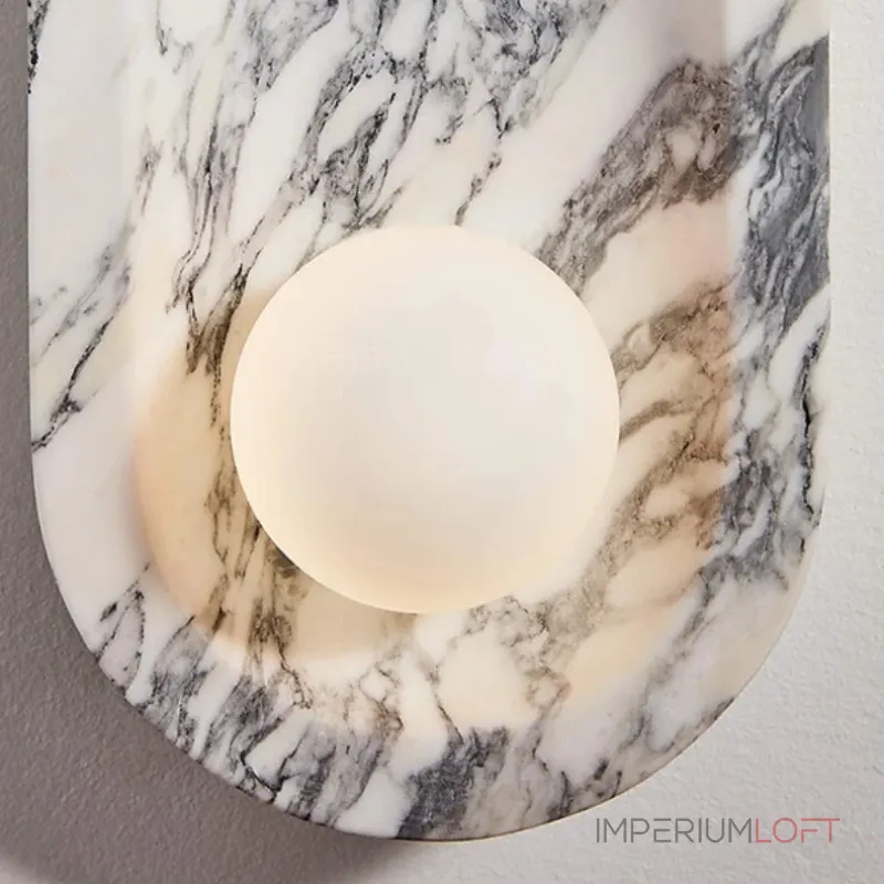 Настенный светильник Stone Embrace A с плафоном из мрамора от VINSA