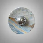 Настенный светильник Geode Glow Silver D30 с мраморным плафоном от VINSA