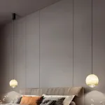 Подвесной светильник HENNEKE MARBLE Cloud Marble A с шарообразным плафоном из натурального мрамора от ImperiumLoft