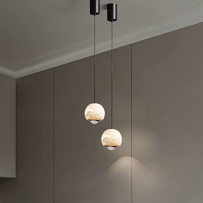 Подвесной светильник HENNEKE MARBLE Cloud Marble A с шарообразным плафоном из натурального мрамора от ImperiumLoft Подвесной светильник HENNEKE MARBLE Cloud Marble A с шарообразным плафоном из натурального мрамора от ImperiumLoft