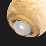 Подвесной светильник HENNEKE MARBLE Cloud Marble A с шарообразным плафоном из натурального мрамора от ImperiumLoft