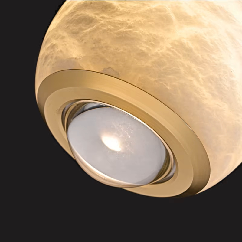 Подвесной светильник HENNEKE MARBLE Cloud Marble A с шарообразным плафоном из натурального мрамора от ImperiumLoft Подвесной светильник HENNEKE MARBLE Cloud Marble A с шарообразным плафоном из натурального мрамора от ImperiumLoft