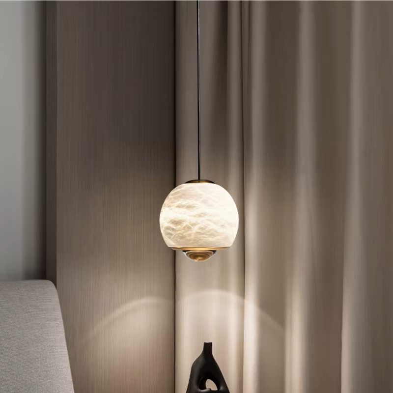 Подвесной светильник HENNEKE MARBLE Cloud Marble A с шарообразным плафоном из натурального мрамора от ImperiumLoft Подвесной светильник HENNEKE MARBLE Cloud Marble A с шарообразным плафоном из натурального мрамора от ImperiumLoft
