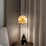Подвесной светильник HENNEKE MARBLE Natural Marble A с лифтом с лифтом с шарообразным плафоном от ImperiumLoft