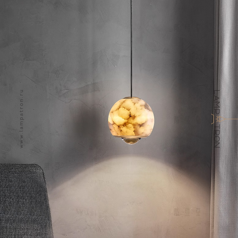 Подвесной светильник HENNEKE MARBLE Natural Marble A с лифтом с лифтом с шарообразным плафоном от ImperiumLoft Подвесной светильник HENNEKE MARBLE Natural Marble A с лифтом с лифтом с шарообразным плафоном от ImperiumLoft