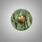 Настенный светильник Geode Glow Gold D20 с мраморным плафоном от VINSA
