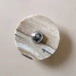 Настенный светильник Silence Stone D25 Silver с мраморным плафоном от VINSA