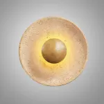 Настенный светильник Circle Dot D25 A с плафоном из травертина от VINSA