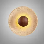 Настенный светильник Circle Dot D25 B с плафоном из травертина от VINSA