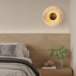 Настенный светильник Circle Dot D30 B с плафоном из травертина от VINSA