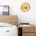 Настенный светильник Circle Dot D30 A с плафоном из травертина от VINSA