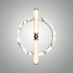 Настенный светильник Circle Intersect B с мраморным плафоном оригинальной формы от VINSA