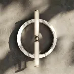 Настенный светильник Circle Intersect B с мраморным плафоном оригинальной формы от VINSA