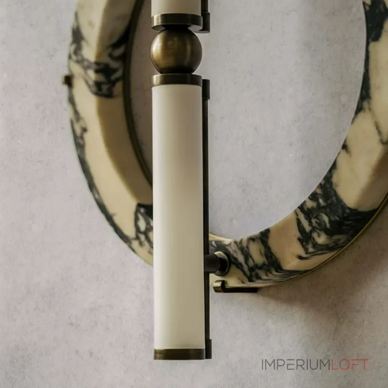 Настенный светильник Circle Intersect D с мраморным плафоном оригинальной формы от VINSA