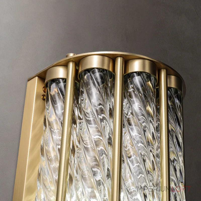 Настенный светильник CASEY LIGHT P3 с фактурным плафоном из стекла от VINSA Настенный светильник CASEY LIGHT P3 с фактурным плафоном из стекла от VINSA