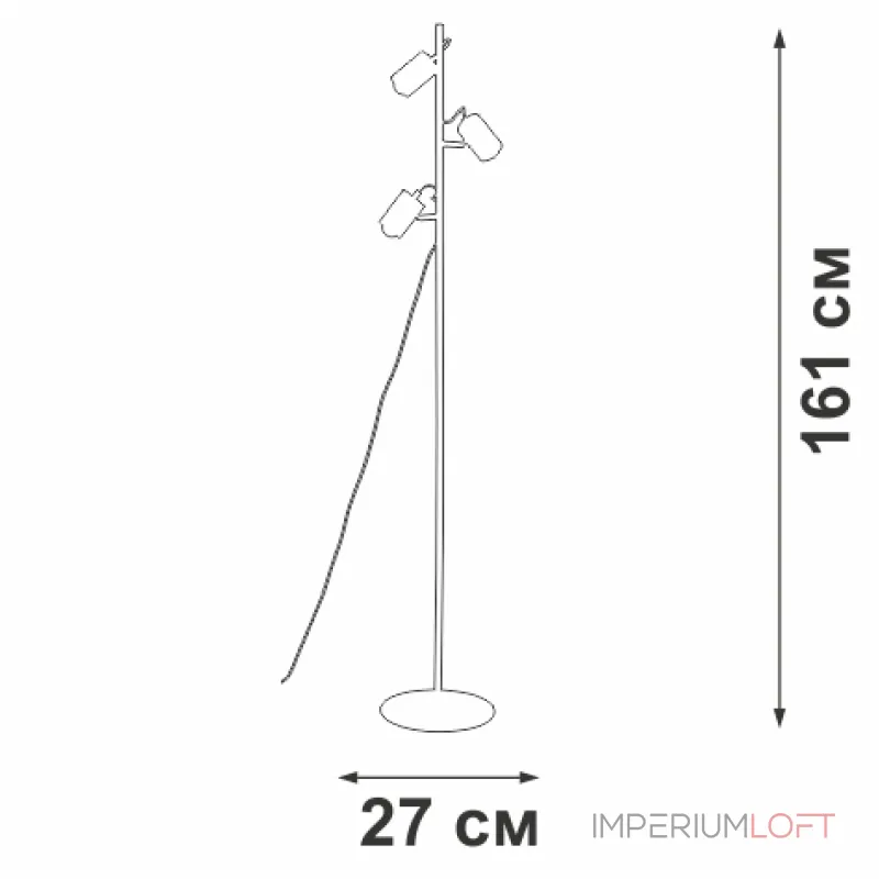 Торшер VitaLuce V3015-1/3P