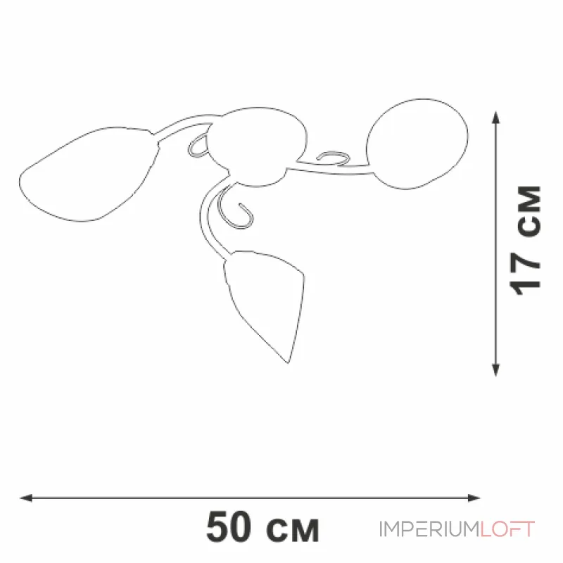 Потолочный светильник VitaLuce V3715/3PL