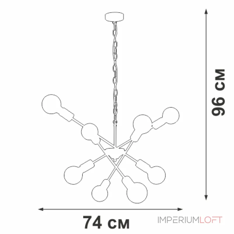 Подвесная люстра VitaLuce V4750-0/8